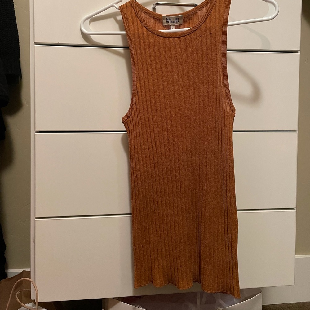 Never Worn Chaia Ribbed Top in Cathay Spice in XS